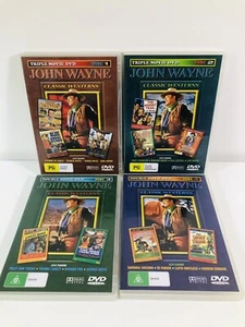 John Wayne - Classic Westerns - 12 Movies - 4 Disc Bundle - R ALL NEW - Picture 1 of 7