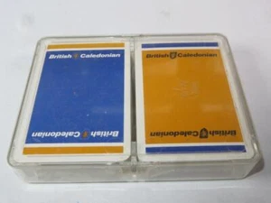 VINTAGE AERONAUTICA British Caledonian Playing Cards x 2 Packs SEALED in Case - Picture 1 of 3