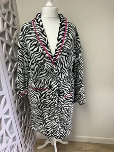 Dressing Gown Size M Cotton Trend Tiger print Robe - Picture 1 of 4