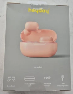 Nuevos auriculares inalámbricos HEYDAY True Bluetooth 5.2 - crema melocotón - Imagen 1 de 3