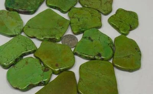 1/2 Pfund vorgebohrte apfelgrüne Howlithplatten/25 mm-50 mm (T186-W8) - Bild 1 von 1