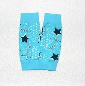  Stulpen ♥ Beinstulpen für Babys und Kinder ♥  Rock Stars ♥ Türkis  Handmade - Bild 1 von 1
