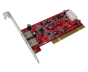 Pro Range - PCI Card 2 USB 3.0 Ports - Low High Profile Preinstalled Drivers - Picture 1 of 4