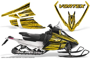 ARCTIC CAT F SERIES SNOWMOBILE GRAPHICS KIT CREATORX DECALS VORTEX YELLOW - Picture 1 of 1