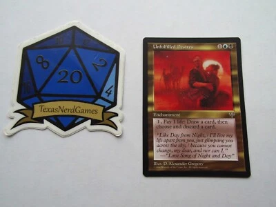 x1 Unfulfilled Desires Mirage MTG Magic The Gathering TexasNerdGames - Image 1 of 3
