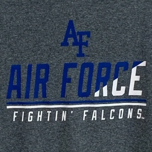 Air Force Academy T-Shirt Large Long Sleeve Gray Active Sportswear Athletic W1 - Picture 1 of 10