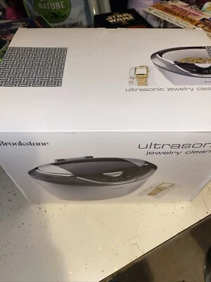 New In Box Brookstone Ultrasonic Jewelry Cleaner, Watch & Eyeglasses Cleaner - Image 1 of 3
