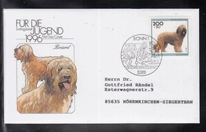Germany 1996 beautiful FDC - Charity Stamps Dogs " Briard" of beautiful FDC - Picture 1 of 1