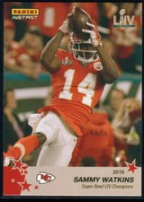 2019 Panini Instant Super Bowl LIV Champions #6 Sammy Watkins Kansas City Chiefs