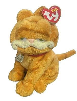 TY Garfield the Cat Beanie 7" Plush Stuffed Animal with Tags - Image 1 of 4