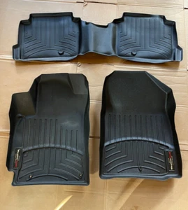 17-20 Hyundai Elantra 1st & 2nd Row WeatherTech Floor Mats Floor Liner SET BLACK - Picture 1 of 7