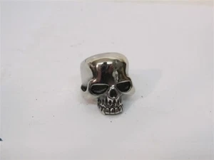 Silver Skull Ring, Stainless Steel - Picture 1 of 4
