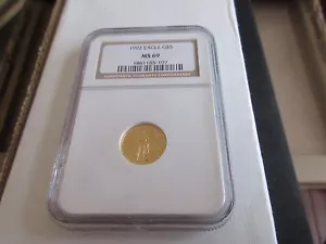 1992 , Eagle , G$5, NGC , MS 69 , Tenth-Ounce American Eagle Gold - Picture 1 of 2