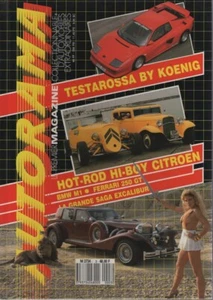 AUTORAMA 3 DOSSIER 22p EXCALIBUR FERRARI TESTAROSSA KOENIG 710CH 339KM/H - Imagen 1 de 1