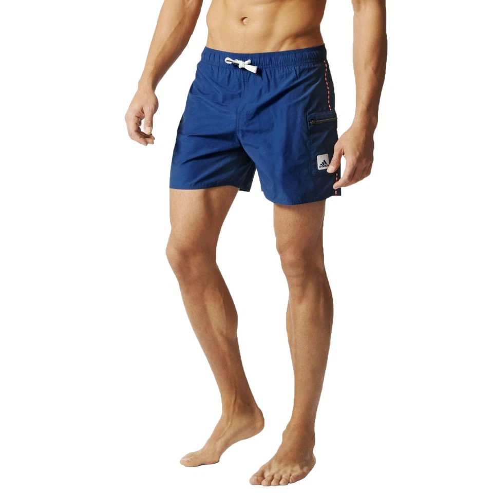 Adidas Washed Board Shorts Bañador Corto para Hombres Bañador con Rv Bolsa Azul - Imagen 1 de 1