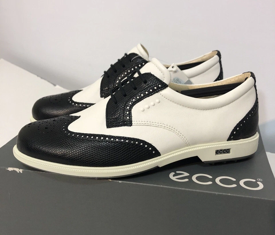 ECCO Women's Classic Hybrid Golf Shoe - Choose SZ/Color Black/White 40 M EU / 9-9.5 B(M) US Medium (B M)