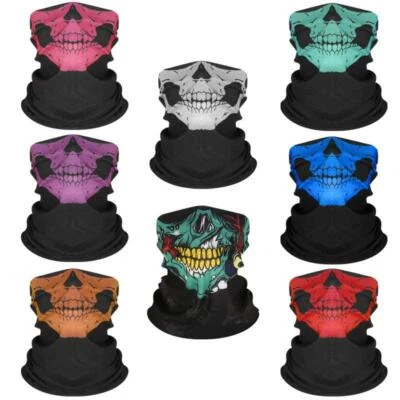 1x Máscara Facial Protector Solar Cuello Polaina Bandana Diadema SPF20+ Motocicleta Montar Foto 1 de 2