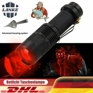 Rotlicht LED Taschenlampe 670nM Gegen Verschlechterung Der Sehkraft Jagd Lampe - Bild 1 von 11
