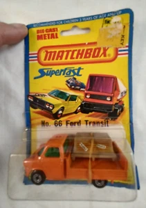 Camión Ford Transit #66 Matchbox sellado vintage 1976 hecho en Inglaterra Lesney - Imagen 1 de 3
