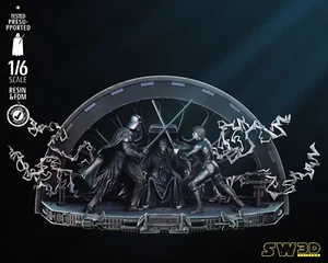 3D Printed 16K Resin Luke and Darth Vader Diorama | FAN MADE STAR WARS | 1:6 - Picture 1 of 8