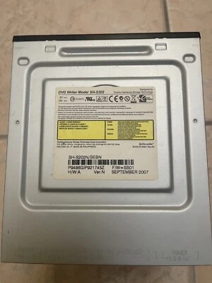 Unidad de grabadora de DVD Toshiba Samsung SH-S202 bisel negro Foto 1 de 3