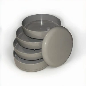 Interdesign Craft Vtg Organizer Storage Jewelry Gray Plastic Round Swivel USA - Picture 1 of 7