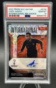 2022 Panini Prizm World Cup Int’l Ink Choice Cody Gakpo Rookie RC AUTO PSA 10 - Picture 1 of 2