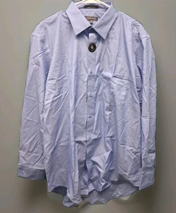 American Airlines Mens LongSleeve Button up Shirt Blue 17.5 34/35 XL Uniform New - Picture 1 of 8