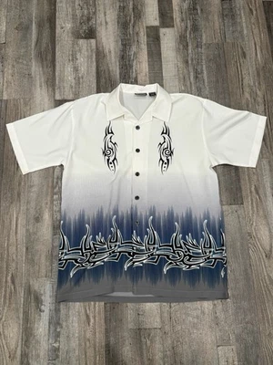 Camiseta grande vintage con botones ODO para hombre Foto 1 de 3