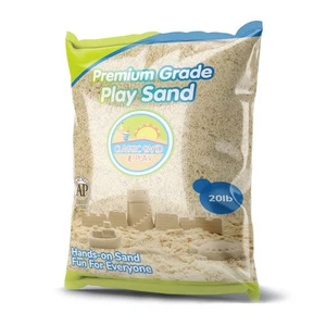 Classic Sand and Play Sand for Sandbox, Table, Therapy, and Outdoor Use, 20 l... - Picture 1 of 9