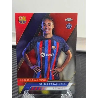 2022-23 Topps Chrome #3 FC Barcelona Refractor Salma Paralluelo RC - Image 1 of 4
