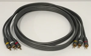 RCA Audio Video Gold Connectors 3 Connectors 2 Audio 1 Video 70" L 10/16" W - Picture 1 of 3