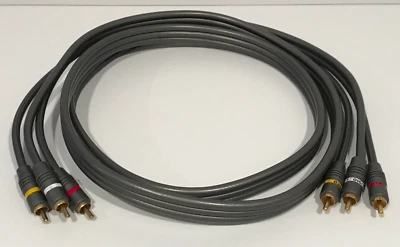 RCA Audio Video Gold Connectors 3 Connectors 2 Audio 1 Video 70" L 10/16" W - Image 1 of 3