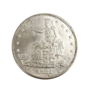 2 Stück 1881 Trade Dollar Münze Liberty American Liberty Coin - Bild 1 von 17