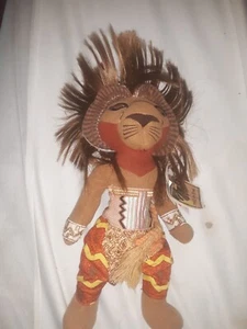 König der Löwen Broadway Musical Simba 12 Zoll Sitzsack Plüsch Disney Puppe Spielzeug mit Etikett - Bild 1 von 3