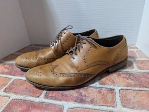 Cole Haan Benton Leather Wingtip Derby size 12 M Mens Oxford C24116 Brown Shoes - Picture 1 of 9