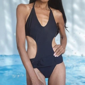 Shape ShapeFX Swim Schwarz Monokini Badeanzug Einteiler Größe 10 - Bild 1 von 5