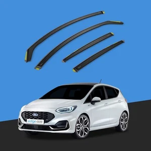 Ford Fiesta MK8 2017-onwards 5 Door Hatchback Wind Deflectors 4pc Tinted - Picture 1 of 10