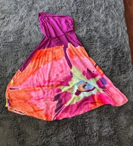 Women "AMUR" multicolored one shoulder long giown, Size 14 - Picture 1 of 2