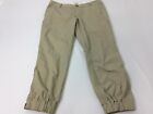 Converse One Star Womens Cropped Jogger Chino Pants Beige Size 6 Cotton Stretch