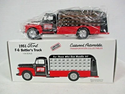 Camión embotellador Ford F-6 1951 Eastwood Automobilia escala 1/34 modelo Nitro Cola Foto 1 de 3