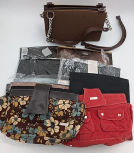 MICHE Purse & Cover LOT Brown Classic Base Bag With 8 Shells Copper Blue Orange - Picture 1 of 24