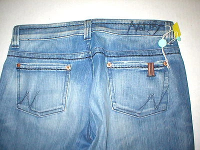 Novo com etiquetas Jeans Feminino Notificar Designer Itália 30 Slim Straight Hellebora Tall Stret - Imagem 1 de 4