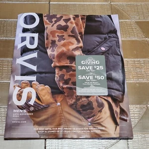 ORVIS Men's Fashion Catalog November December 2022 Outerwear Accessories New  - Imagen 1 de 11