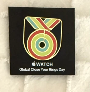 Offizielle Apple Watch "Global Close Your Rings" Day Pin - Brandneu - Bild 1 von 1