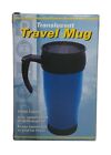 Translucent Travel Mug, Red, 450ml, Splash Proof, Drinking Container.