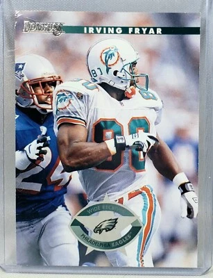 Donruss IRVING FRYAR Card #89 | 1996 NFL Football Eagles / Dolphins  - Image 1 of 2