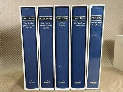 The Library of America Book Mark Twain Lot of  5Books Hardcover Slipcover - Изображение 1 из 4