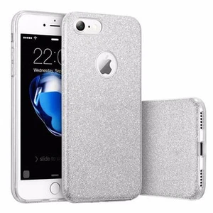 Nueva funda rígida de lujo para iPhone 7/7Plus ultra delgada cristal brillante brillo - Imagen 1 de 15