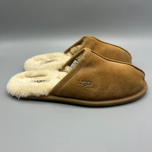 UGG Scuff Slipper Men's Slip on Chestnut Suede Sheepskin Casual Mule Size 7 - Picture 1 of 9